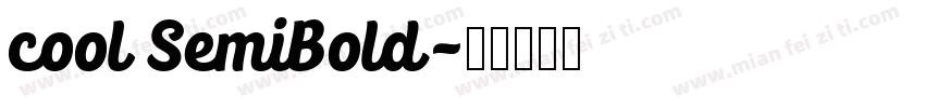 cool SemiBold字体转换